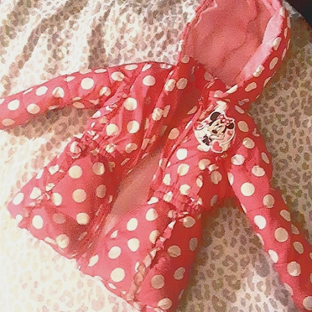 Minnie mouse puffer toddler coat